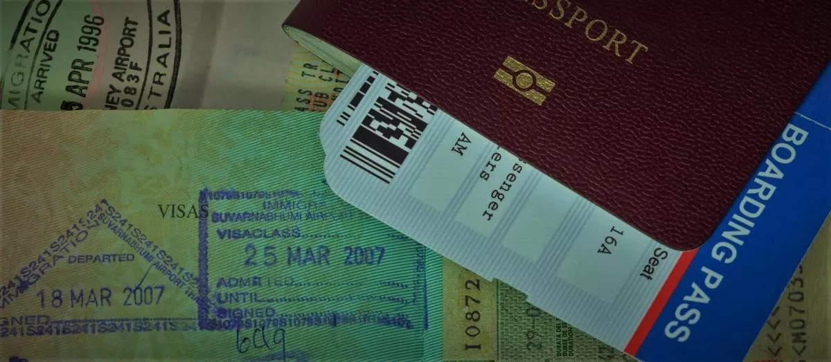 Passport with Boarding Pass